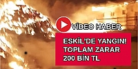 Eskil'de Yangın! Toplam Zarar 200 Bin TL (Video)
